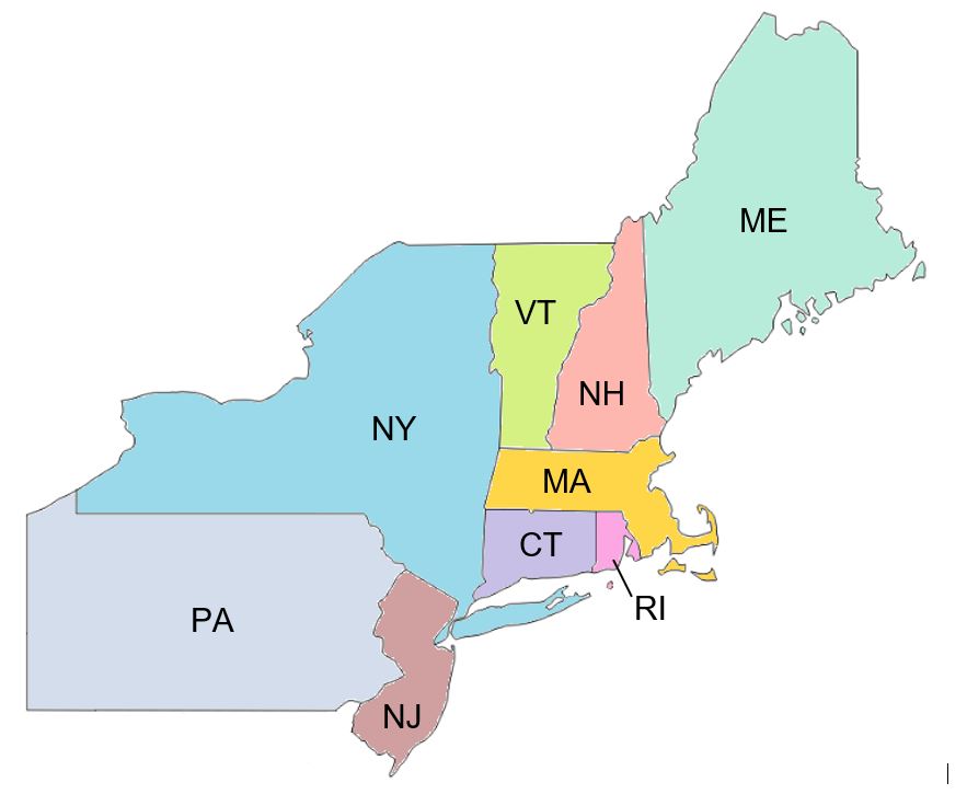 Map w NJ